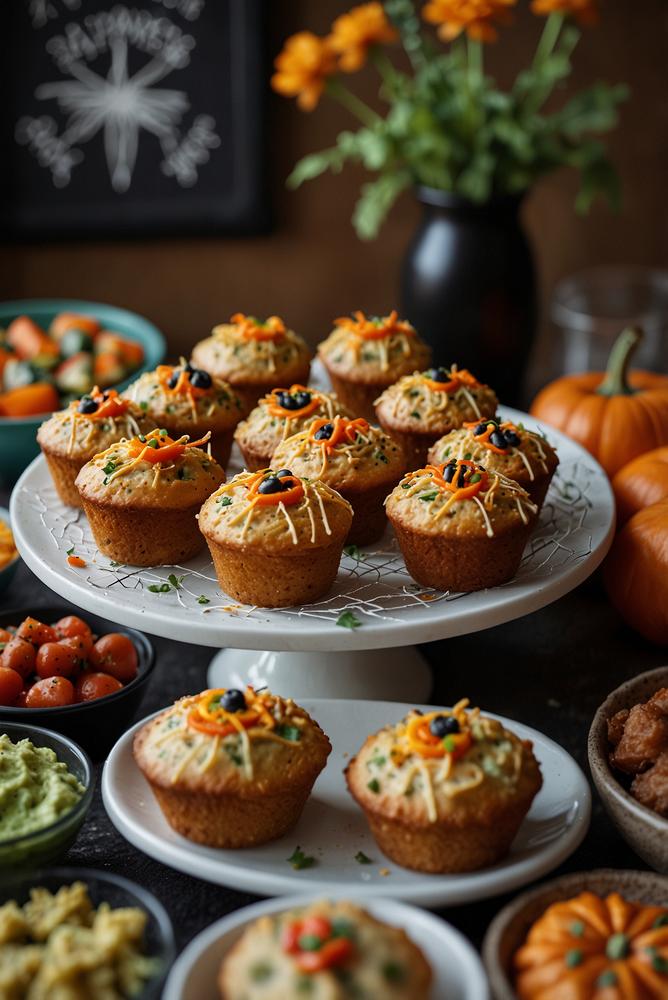helles diy snack buffet mit halloween fingerfood
