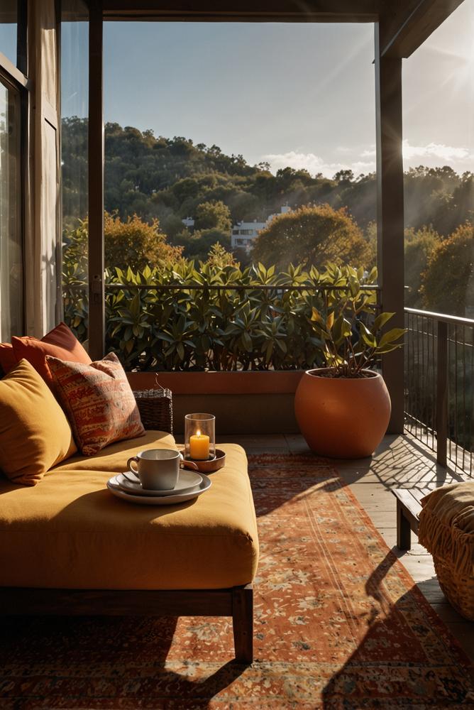 Herbstliche Balkon-gestaltung mit wetterfesten Kissen