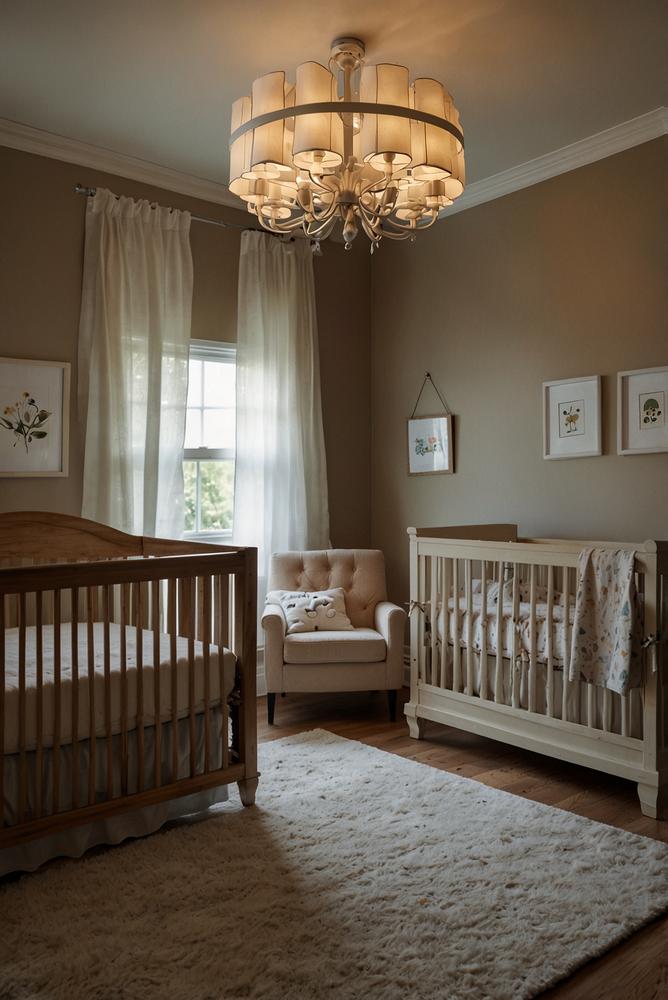Sanftes und helles Licht im Babyzimmer