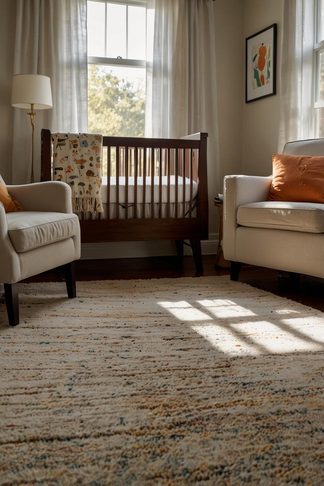 Sicher gestaltetes Babyzimmer mit kindersicheren Steckdosen