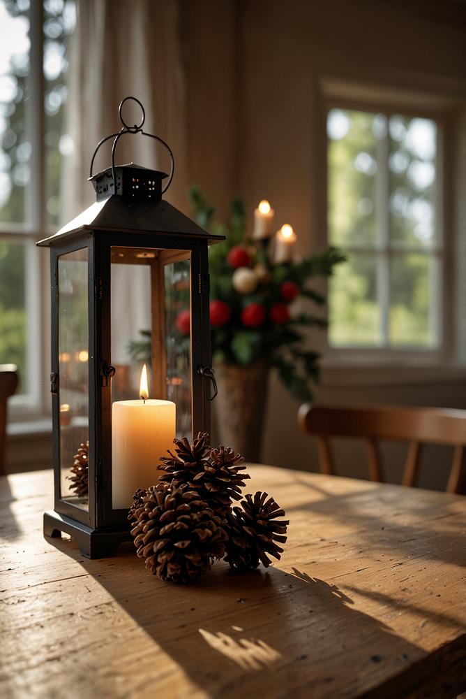 Laternen und Windlichter für festliche Dinner-Atmosphäre