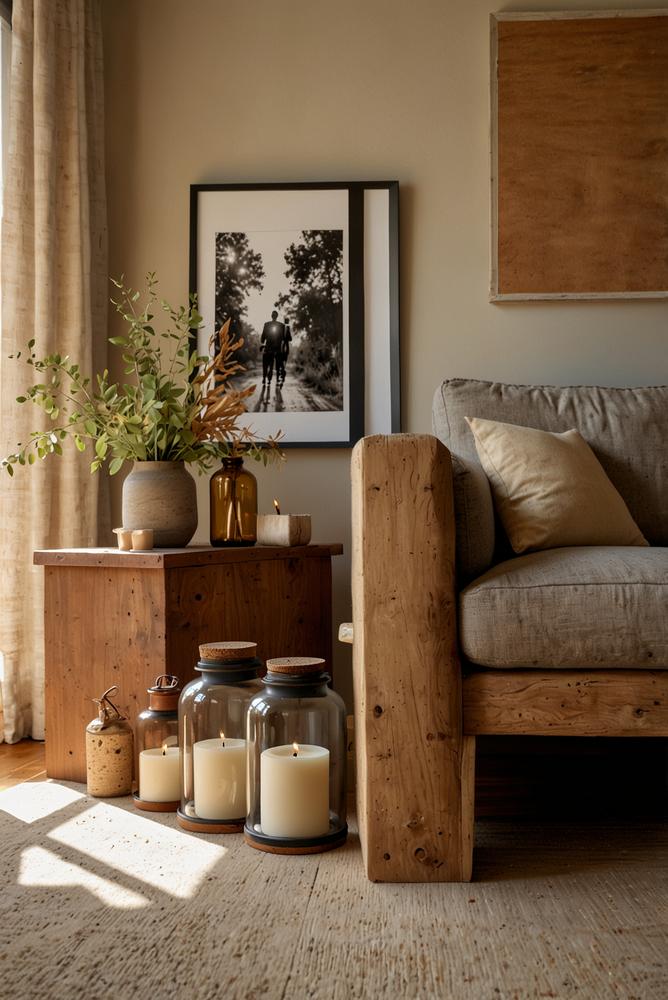 Helle DIY Neujahrsdeko aus recycelten Materialien