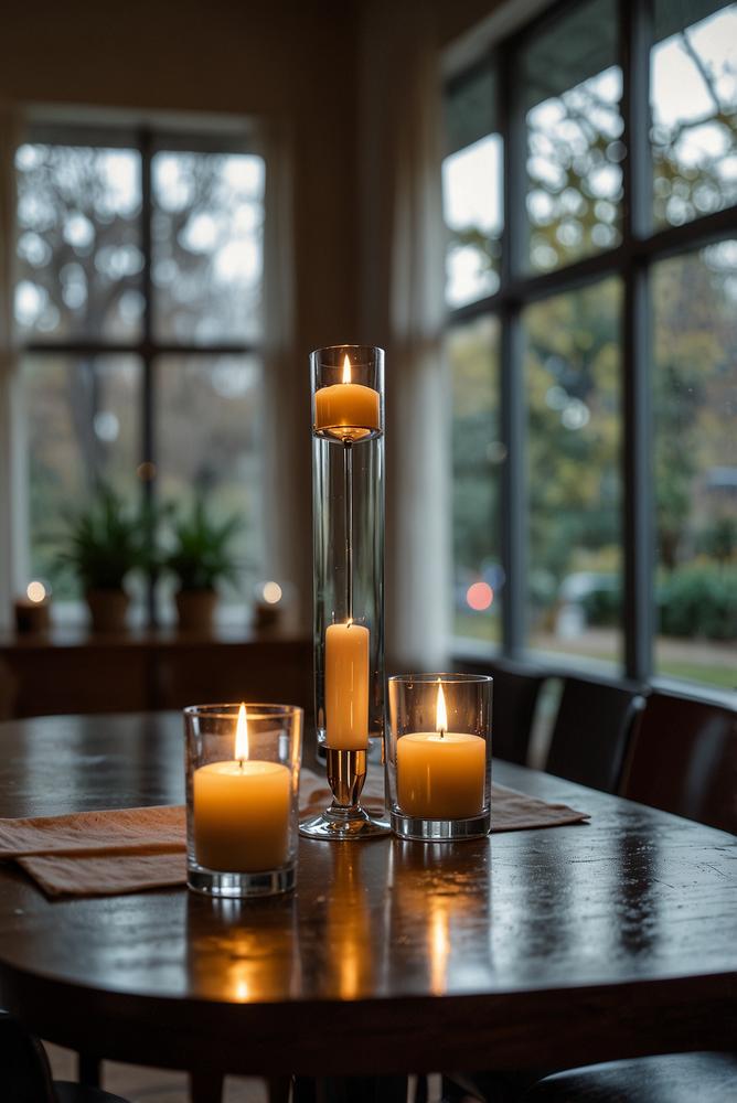 Spiegel und Reflektionen in hellem ess- und wohnbereich