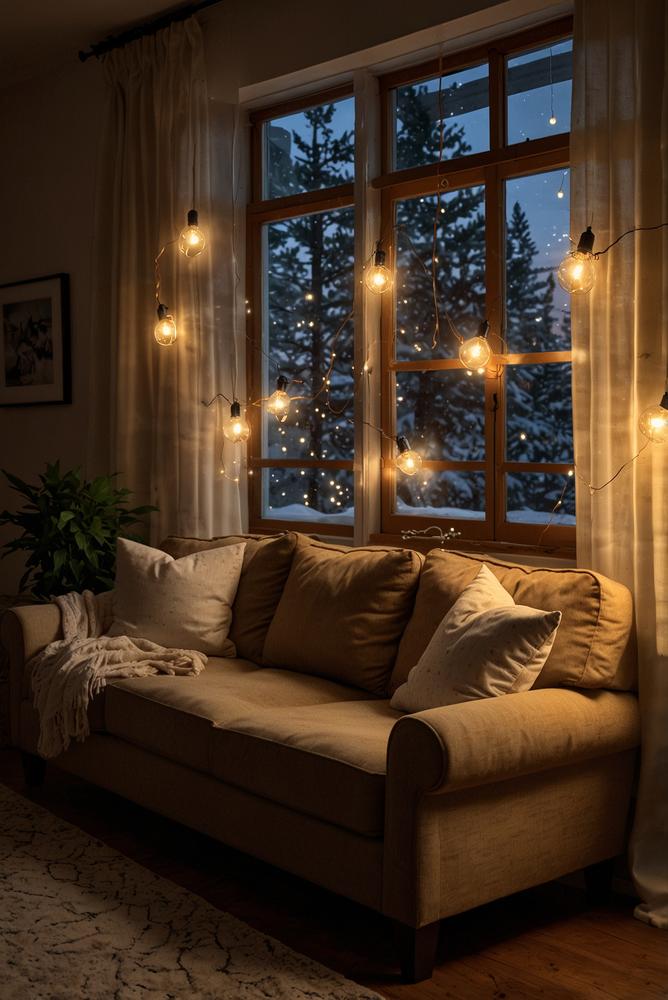 Warme Filament-Lichterketten Weihnachtsdeko im Vintage-Stil