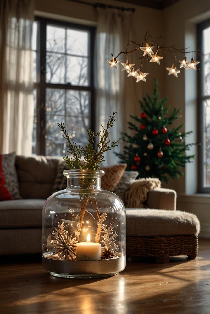 Handbemalte Glasornamente als Weihnachtsdeko im Vintage-Stil