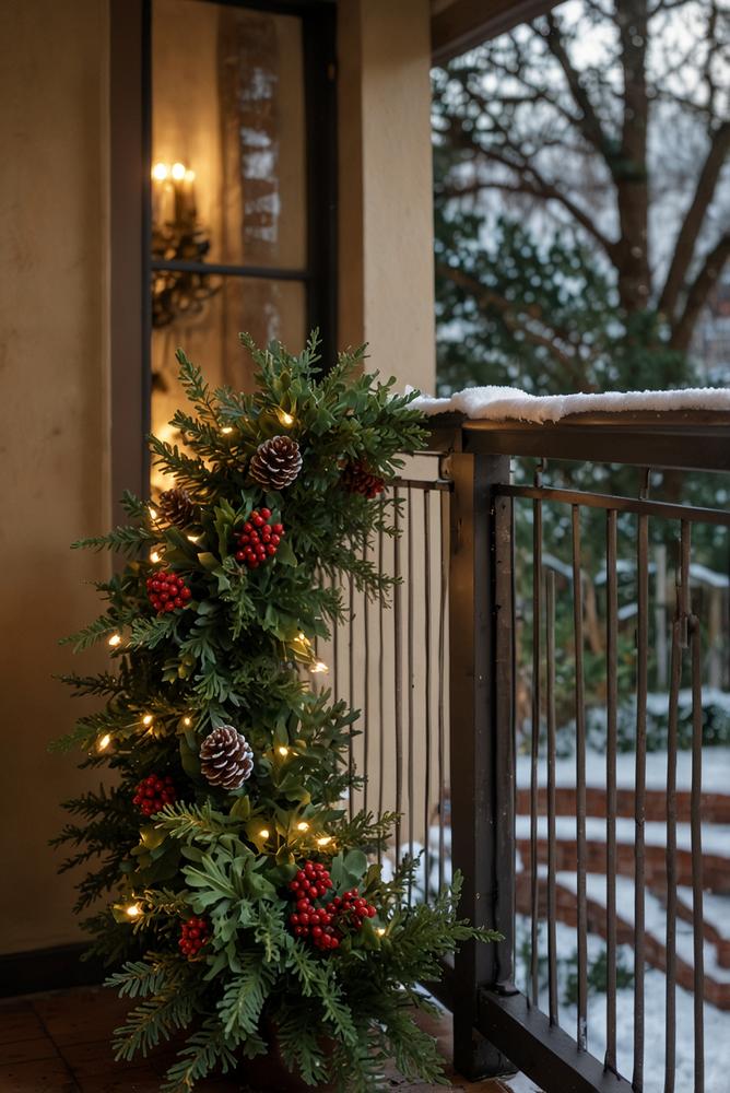 Allergikerfreundliche Outdoor-Deko mit künstlichem Tannengrün