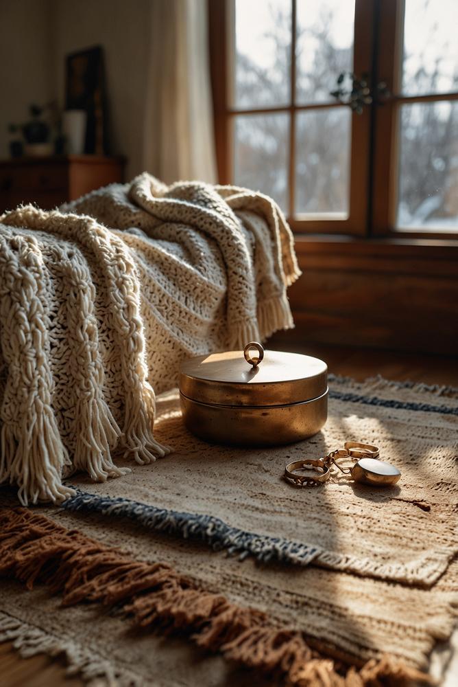 Boho Strickjacken im warmen, hellen Winterlook