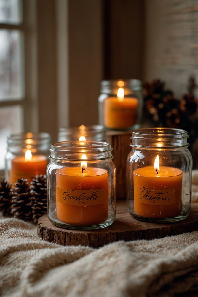 DIY Kerzenhalter für warme Winterstimmung