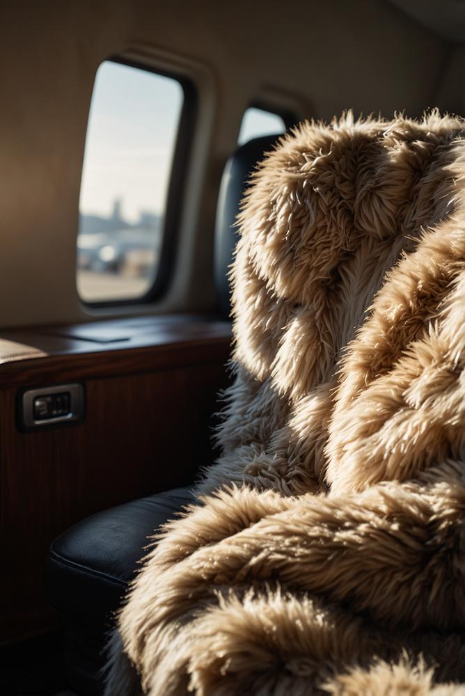 Kuschelige Reisekissen und Wolldecken bei Winterreise