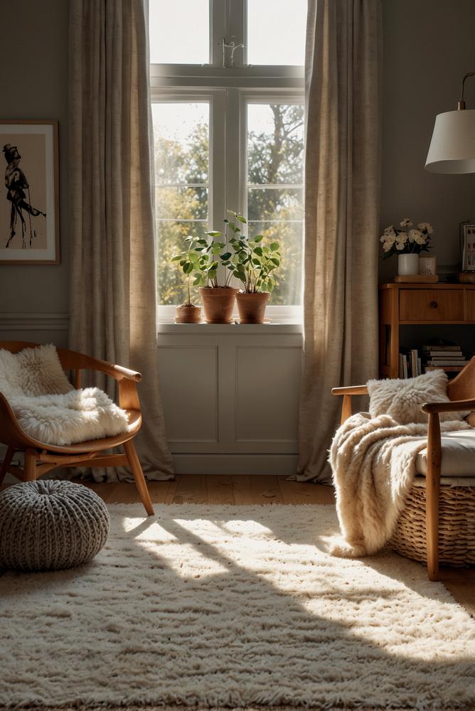 Kinderzimmer mit kuscheligen Textilien warm und sicher gestaltet