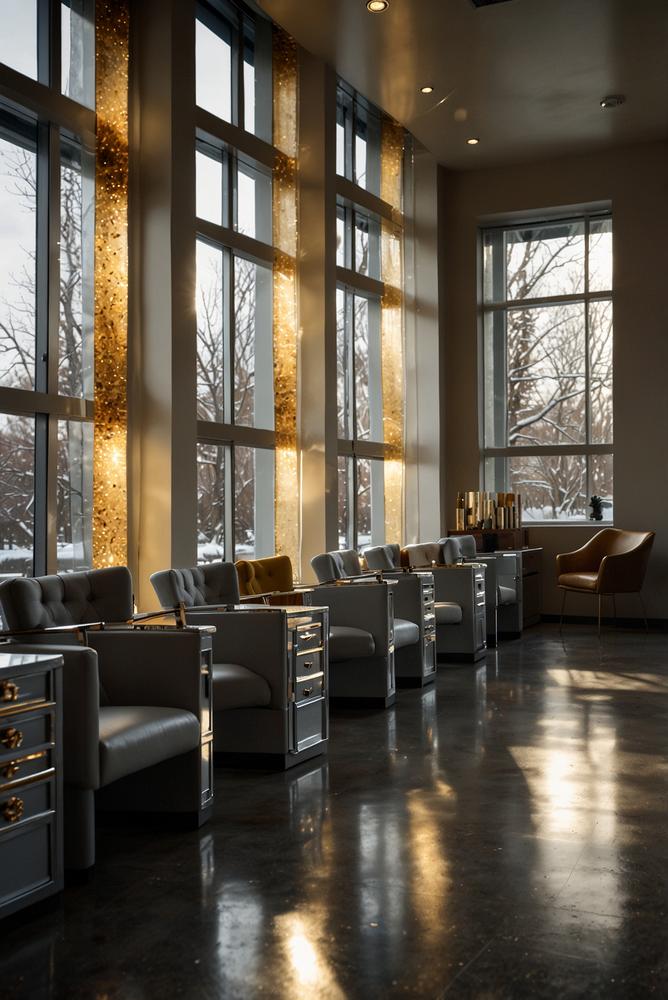 Glamouroese silber und gold nageldesigns im winter