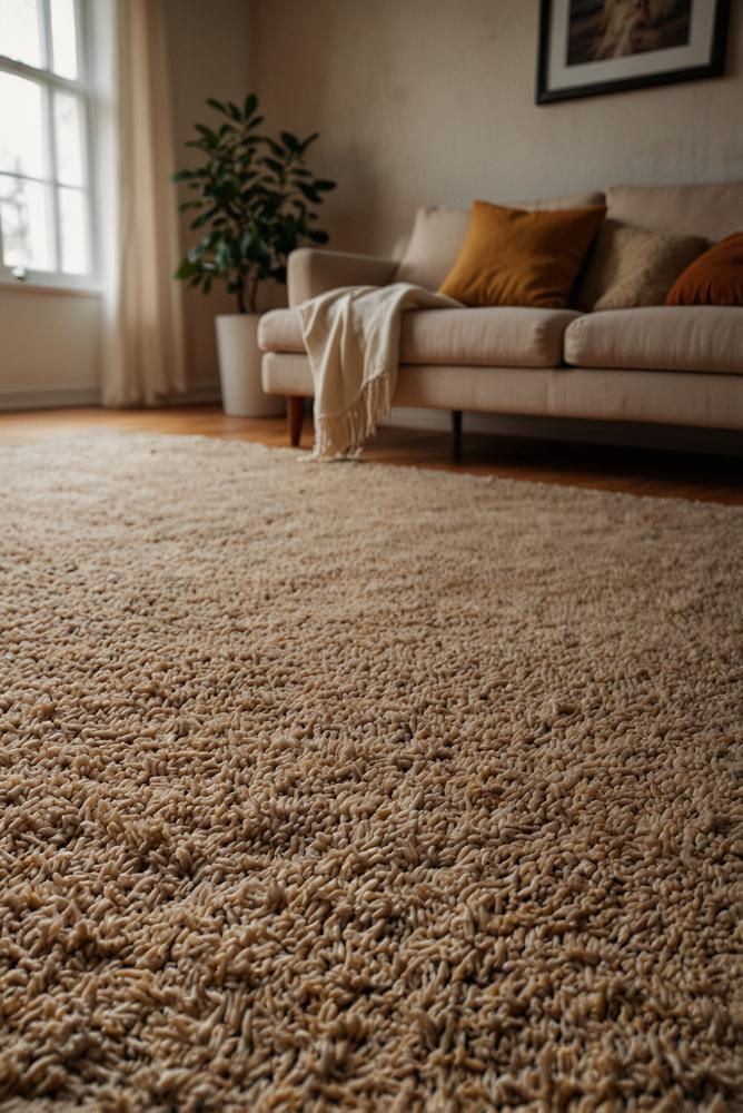 Gemütlicher Teppich für warme Füße im Winter