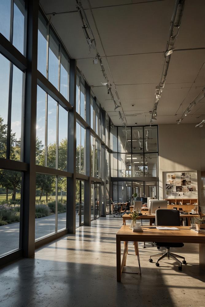 Helles Büro zur Planung von Bau-Genehmigungen