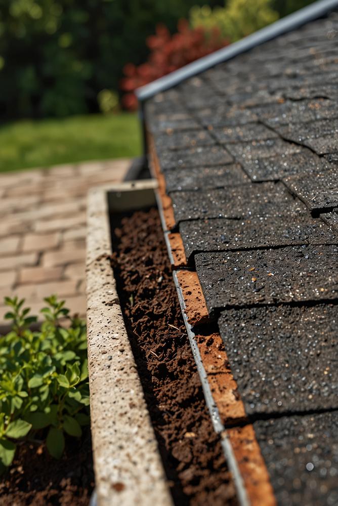 Lichtdurchflutete Dachrinne bei der Fruehjahrsdokumentation