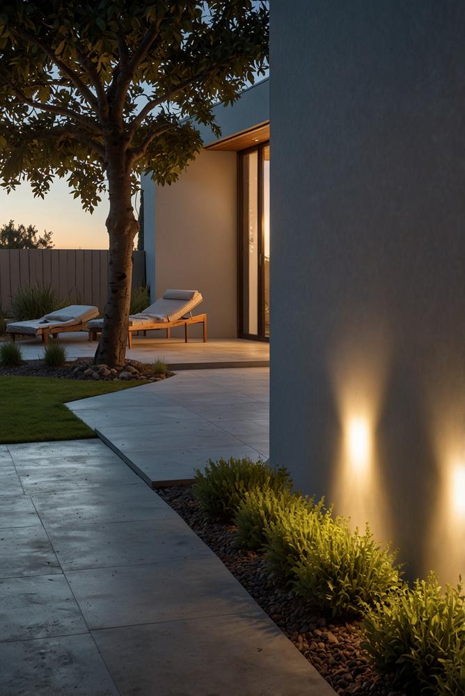 helle aussenbeleuchtung mit led und solarlampen