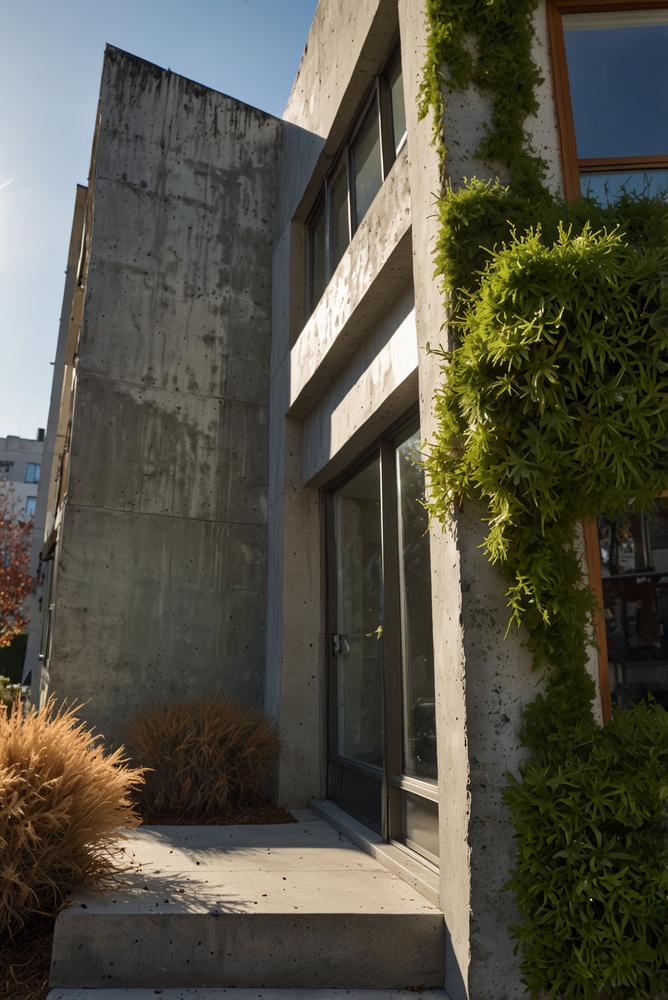 Helle, saubere Hausfassade nach der Winterreinigung