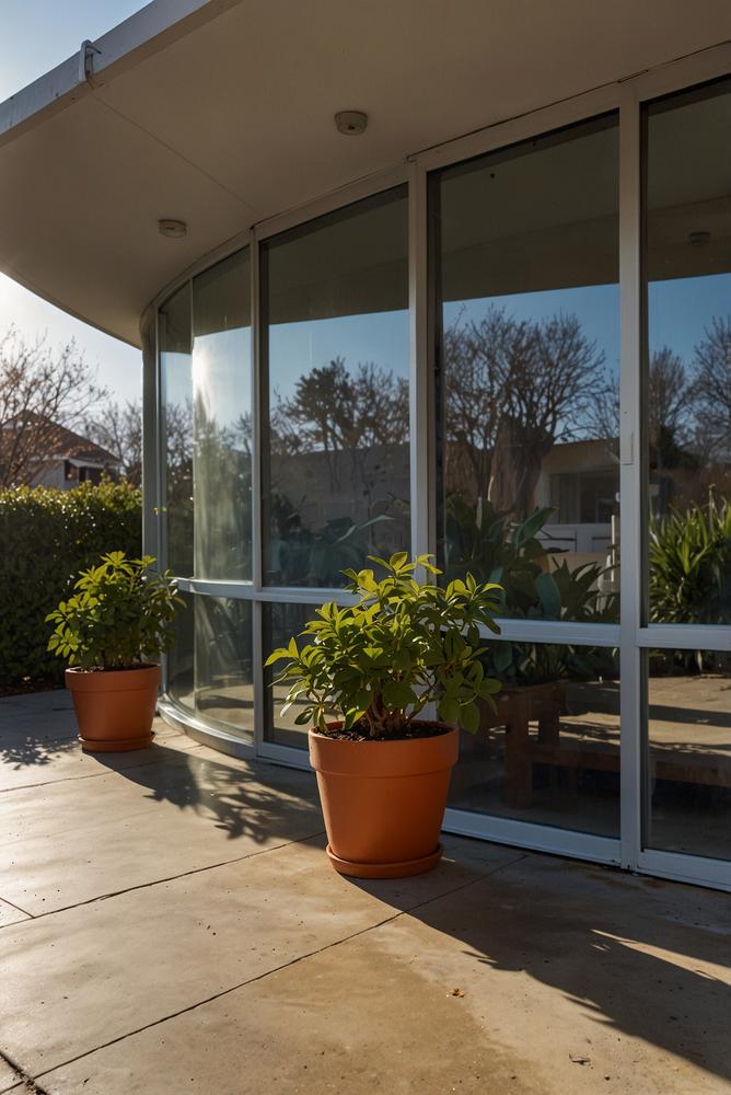 Fenster Tueren und Pflanzen beim Fassadenreinigen schuetzen