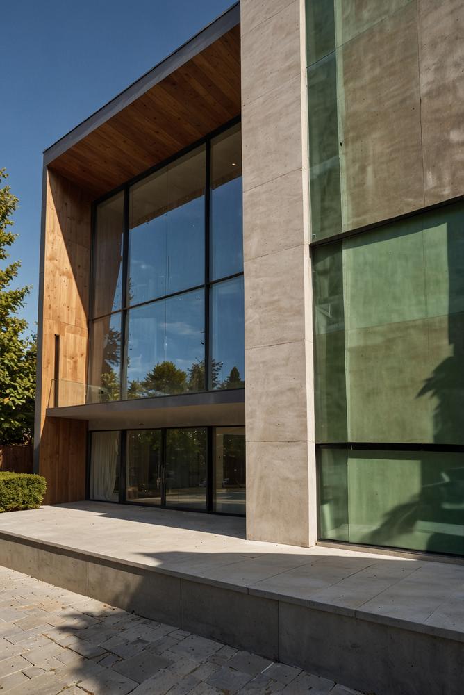 Helle und freundliche Fassadenreinigung im fruehling