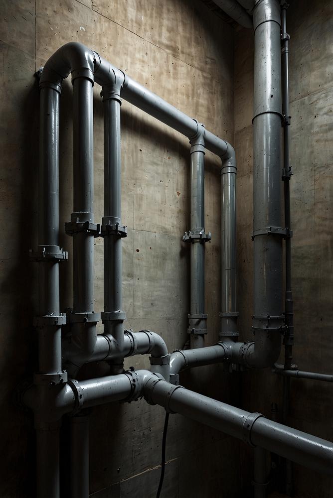 Außenwasserleitungen am Haus hell und einladend geprüft