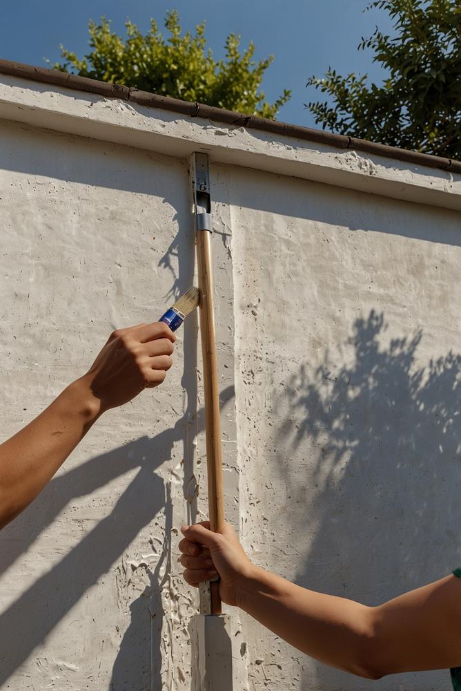 Hauswand im Frühling verputzen bei optimaler Temperatur