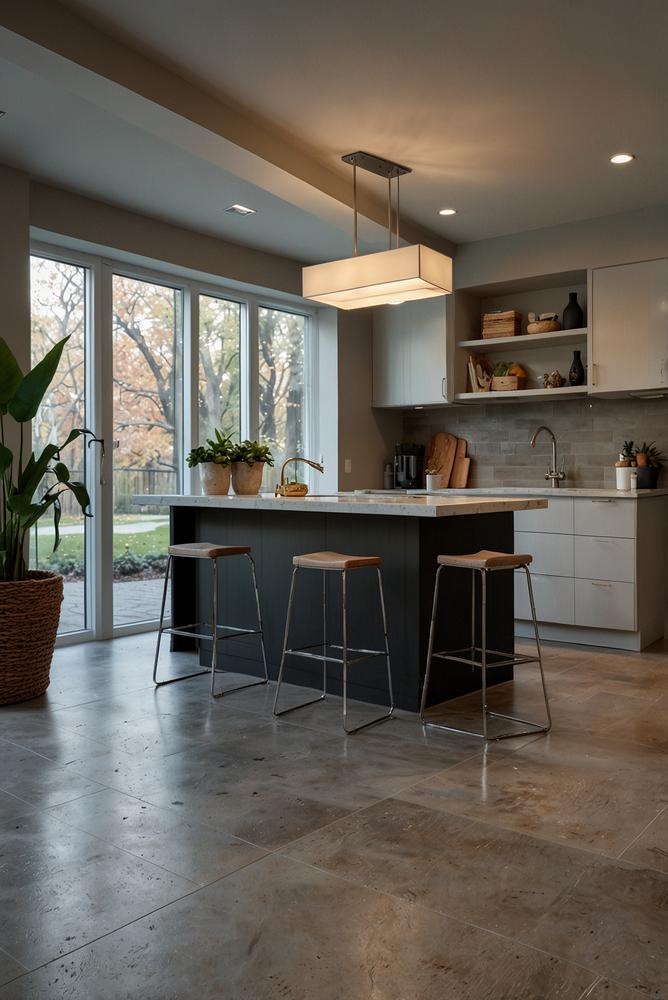 Heller, trockener Keller ohne Feuchtigkeit und Schimmel