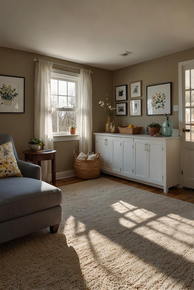 Heller, lichtdurchfluteter Keller mit sonnigem Ambiente