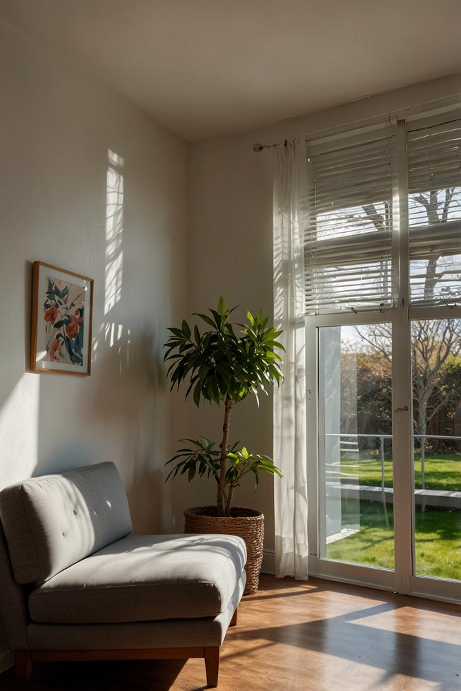 Helle Luftkanäle einer Lüftungsanlage im Frühling