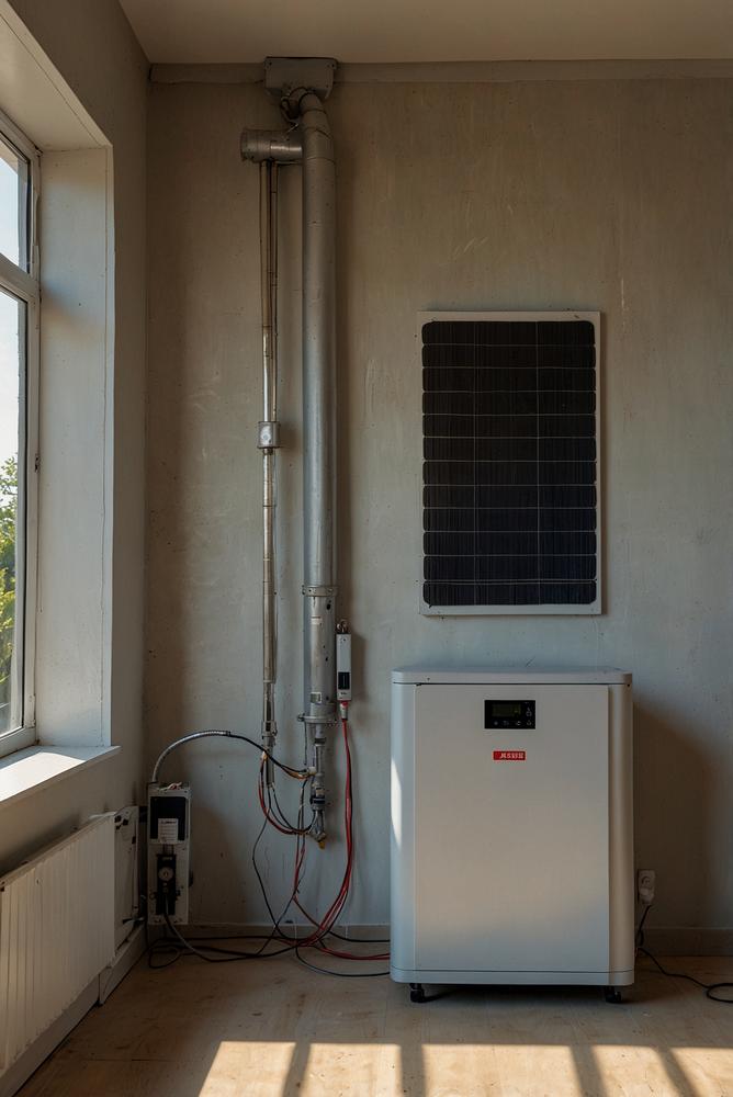 Photovoltaik Wechselrichter in modernem Raum hell beleuchtet