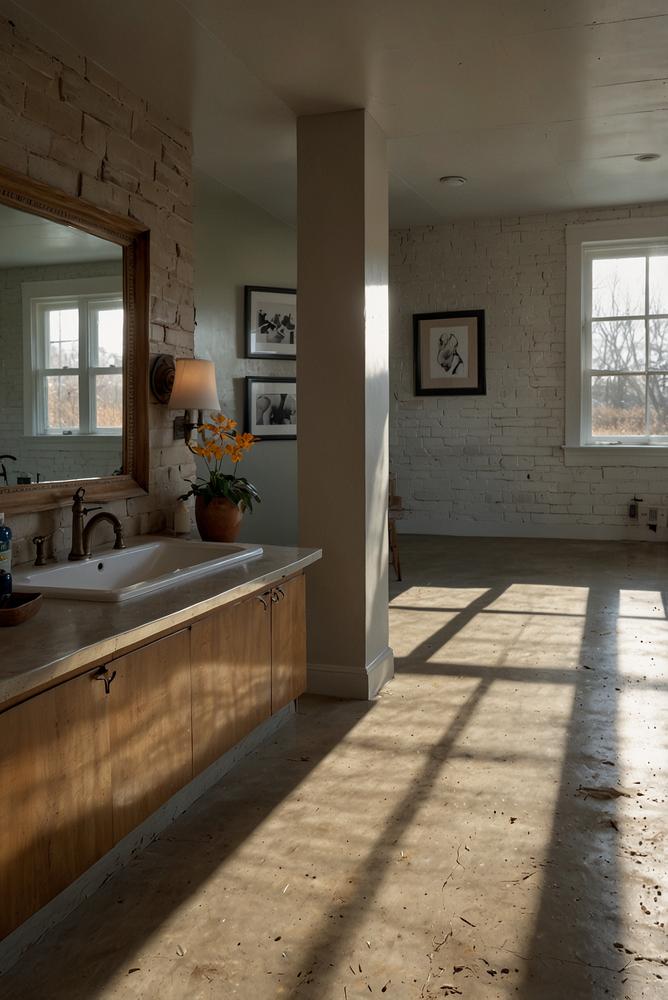 Kellerwand mit Feuchtigkeit und Rissen nach Winter