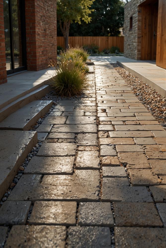 Frosthebungen und Abfluss an Außenanlagen nach dem Winter