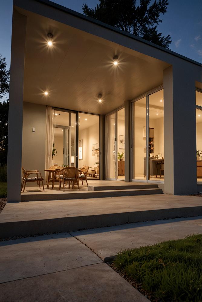 Smarte Außenbeleuchtung mit Bewegungs- und Dämmerungssensor