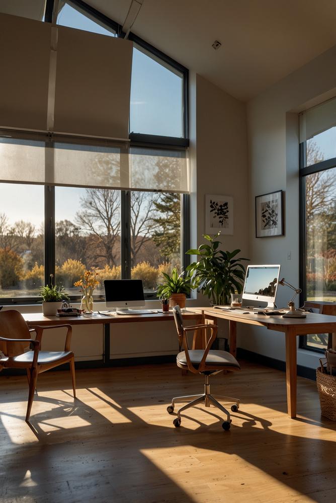 Heller Raum mit Materialien zum Vergleich von Solaranlagen