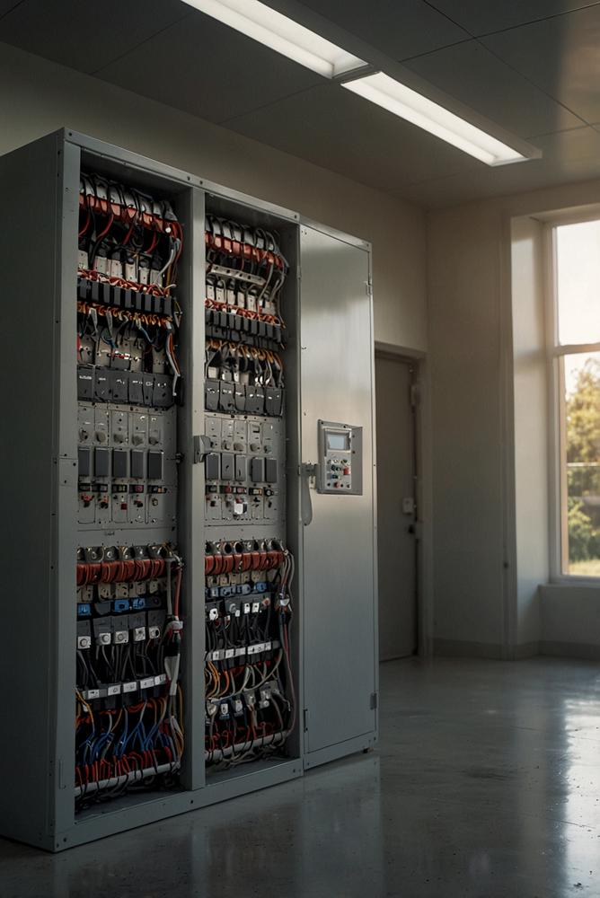 Elektrische Schutzmaßnahmen bei Solaranlage in modernem Raum