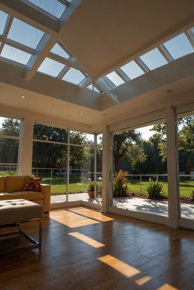 Helles, lichtdurchflutetes Zimmer zur Solaranlagenplanung