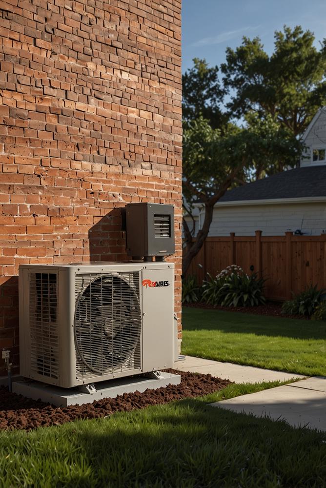 Heller Standort für Wärmepumpe und Technikraum mit natürlichem Licht