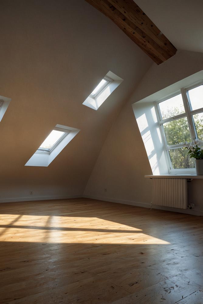 Heller und sauberer Dachboden nach Winterkontrolle