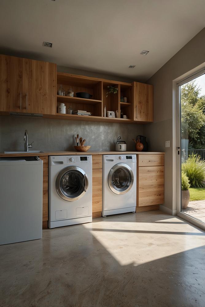 Helle, moderne Heizung in lichtdurchflutetem Raum