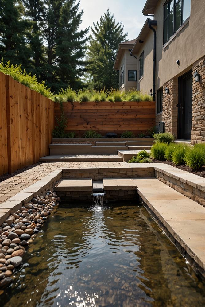 Heller Kellerzugang mit sauberer Drainage nach Winter